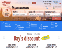 Tablet Screenshot of kvart-hotel.com